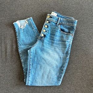High Rise Super Skinny Ankle Jeans - A&F
